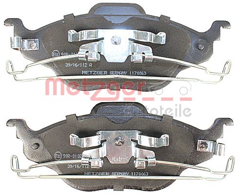 METZGER 1170063 Bremsbelagsatz, Scheibenbremse